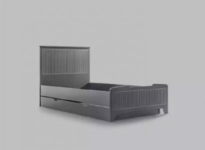 Modernes Möbel Design Kinderbetten Betten Bett schwarz 100x200cm